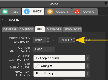 Cursor speed settings